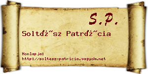 Soltész Patrícia névjegykártya